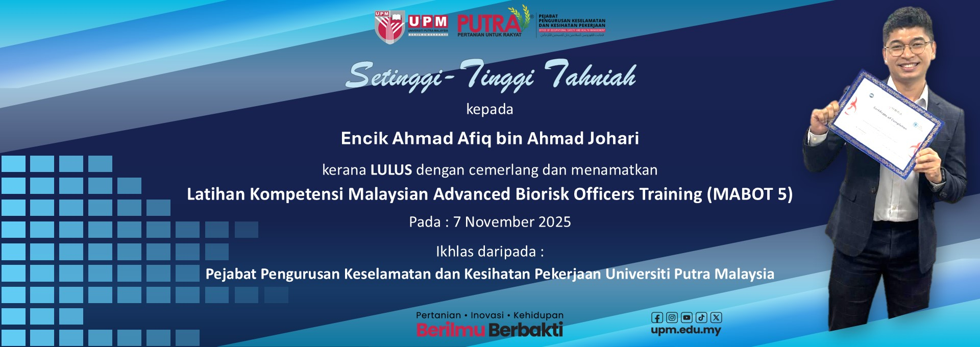 UCAPAN TAHNIAH