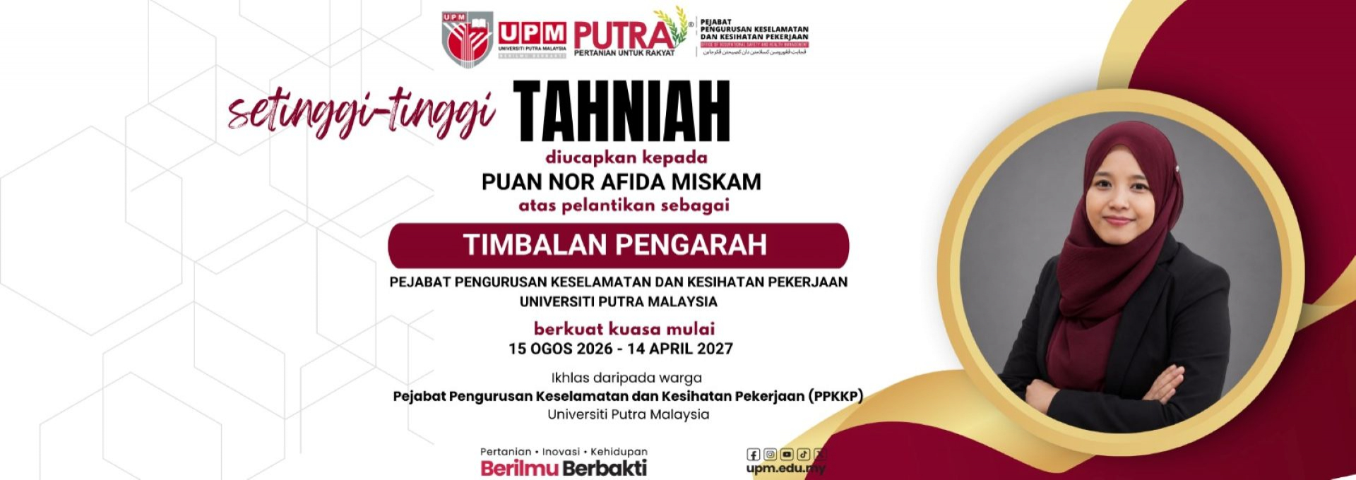 UCAPAN TAHNIAH PN AFIDA